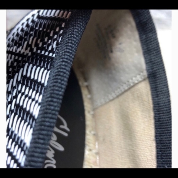 Sam Edelman Lynn Espadrille Black & White 6.5 - Picture 5 of 6